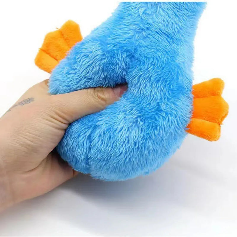 Interactive Durable Chew Squeaky Plush Duck Dog Toy